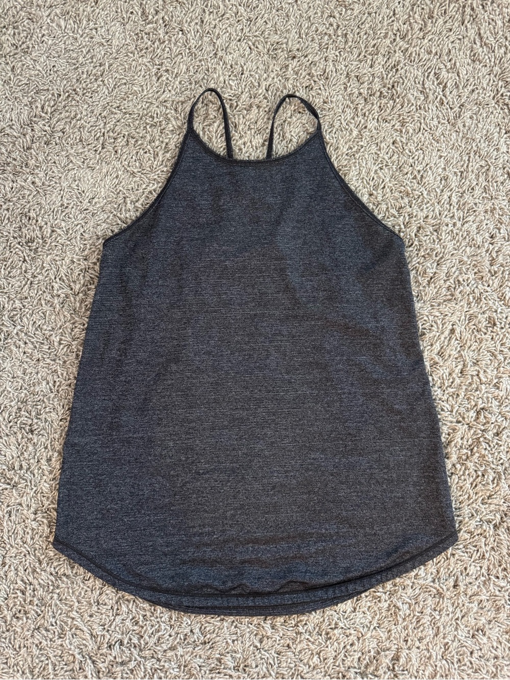 lululemon athletica Dark Charcoal Gray Racerback Tank